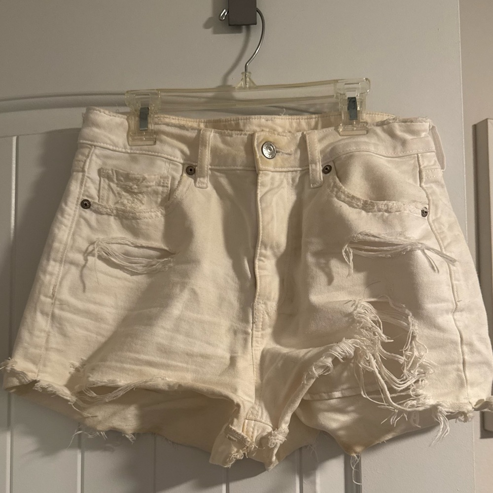 White American Eagle Jean Shorts